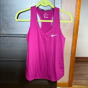 Nike Women's Magenta Dri-FIT Tank Top
